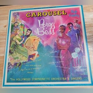 CAROUSEL AND PORGY & BESS HOLLYWOOD ORCHESTRA & SINGERS - VINYL LP ALBUM